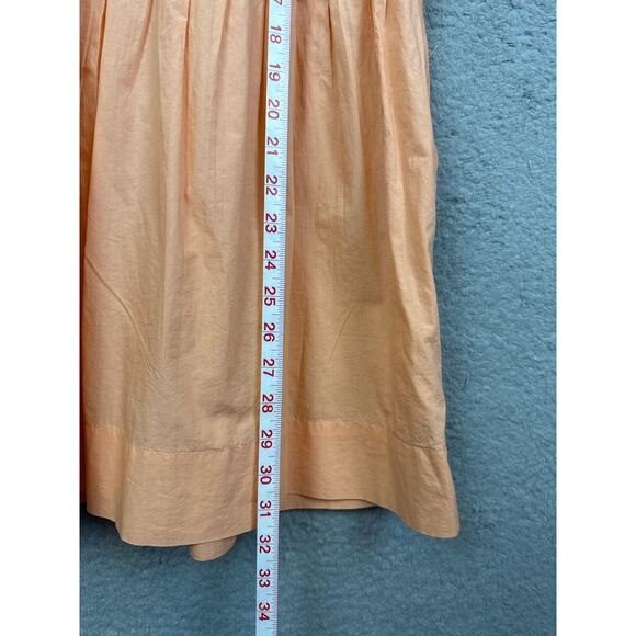 Free People Bubble Sleeve Mini Dress Creamsicle Size L Boho Coastal Versatile - Picture 5 of 9